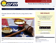 Tablet Screenshot of longislandprocessserver.net